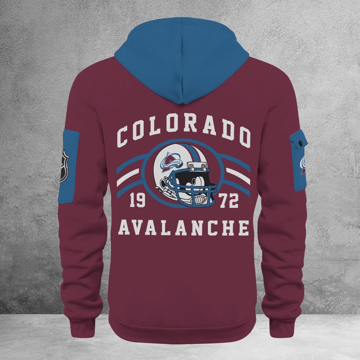Sportswearmerch Colorado Avalanche NHL Half Zip Hoodie Personalized For Fan