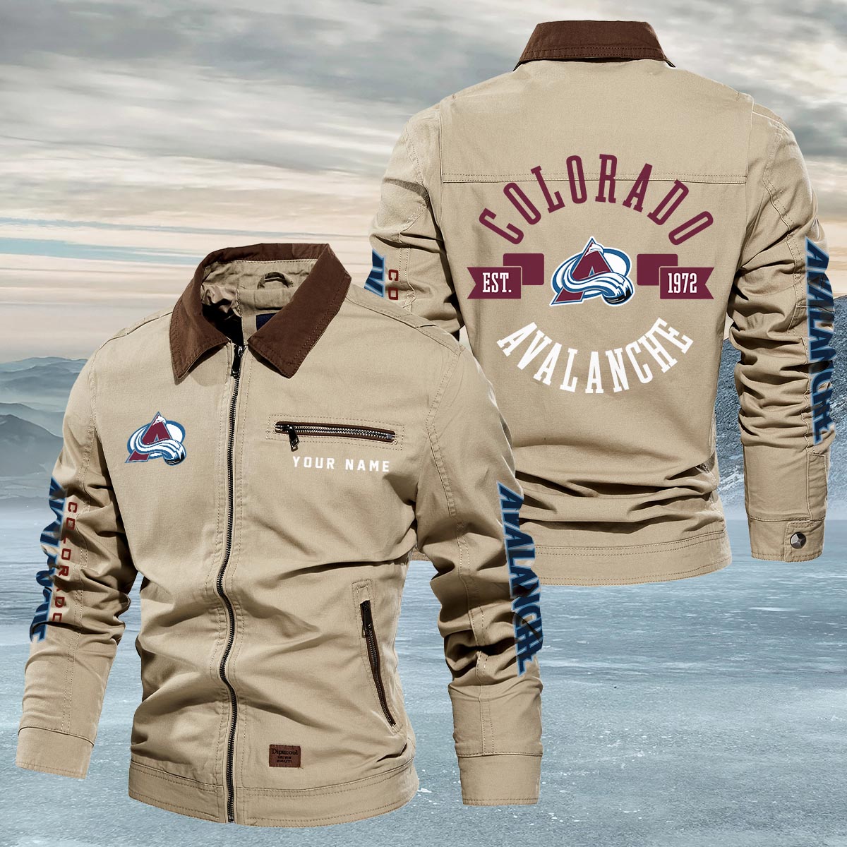 Sportswearmerch Colorado Avalanche NHL Lapel Jacket For Fan