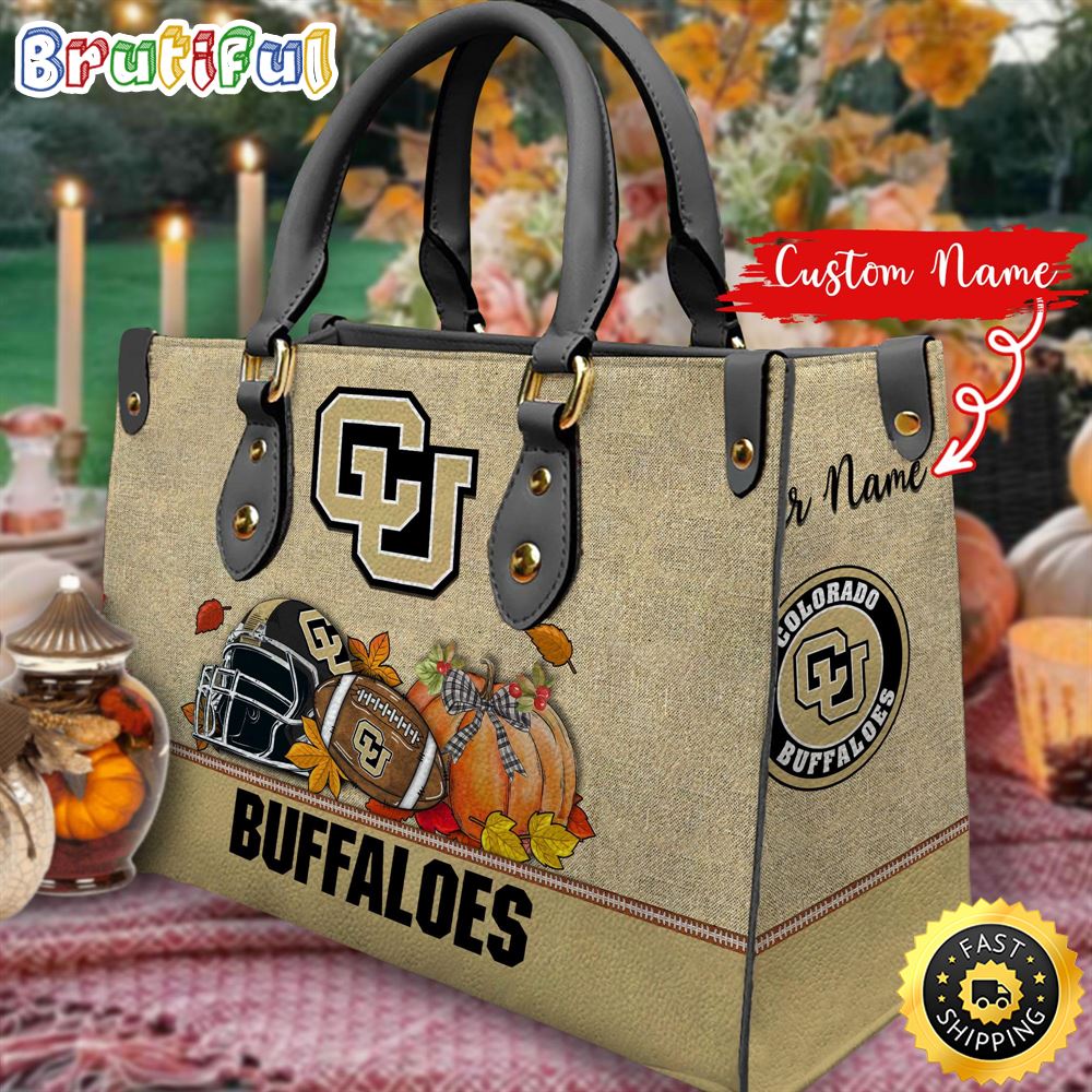 Sportswearmerch Colorado Buffaloes NCAA Autumn Leather Handbag For Fan
