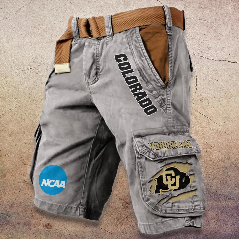 Sportswearmerch Colorado Buffaloes NCAA Denim Short For Fan