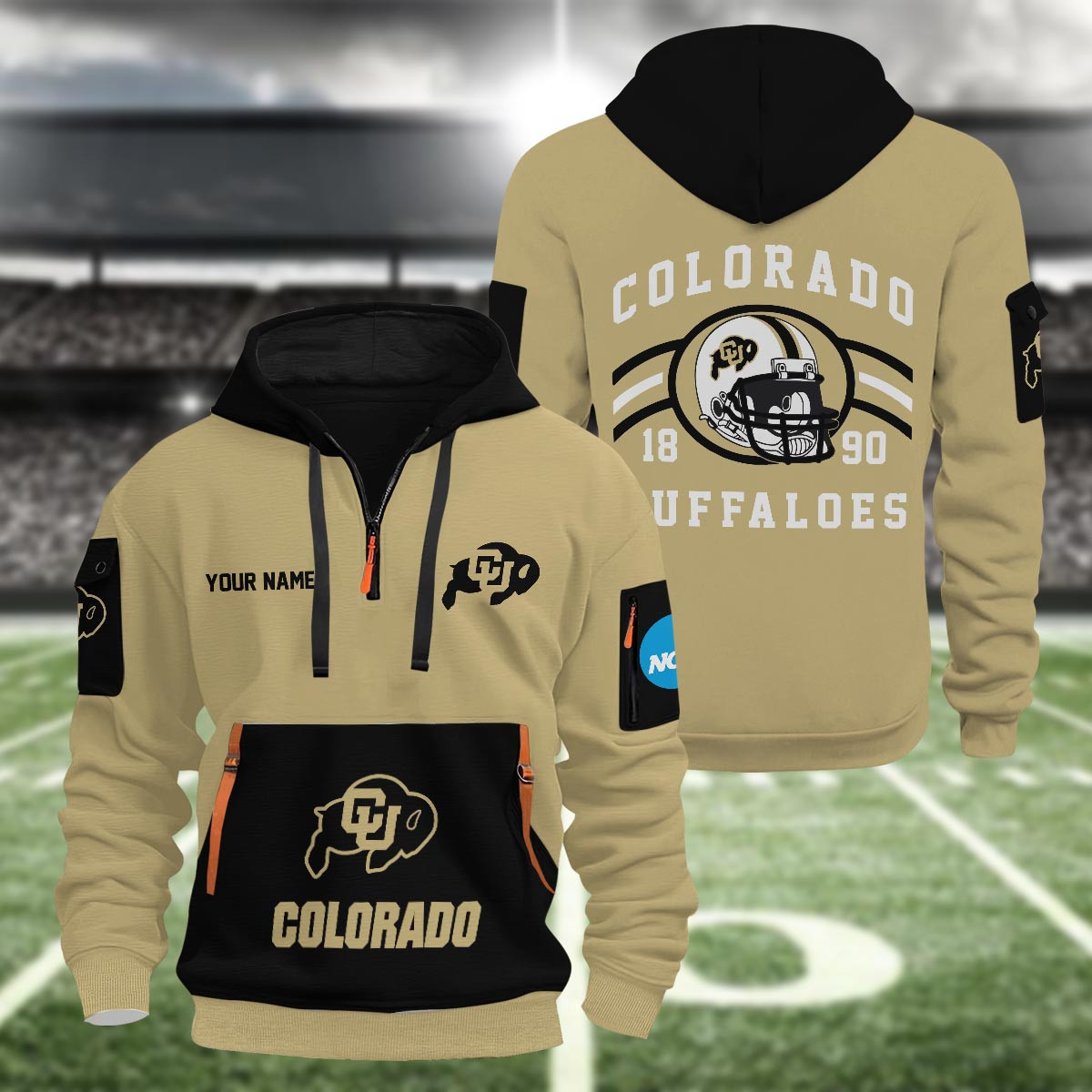 Sportswearmerch Colorado Buffaloes NCAA Half Zip Hoodie Personalized For Fan