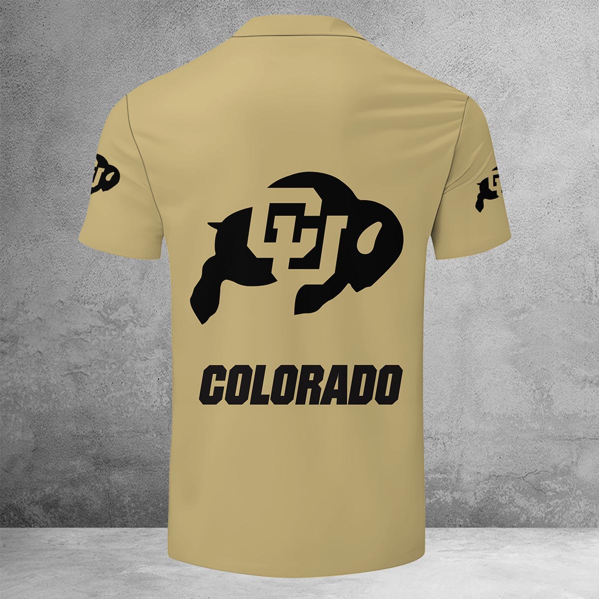 Sportswearmerch Colorado Buffaloes NCAA Lapel Zip Polo Shirt For Fan