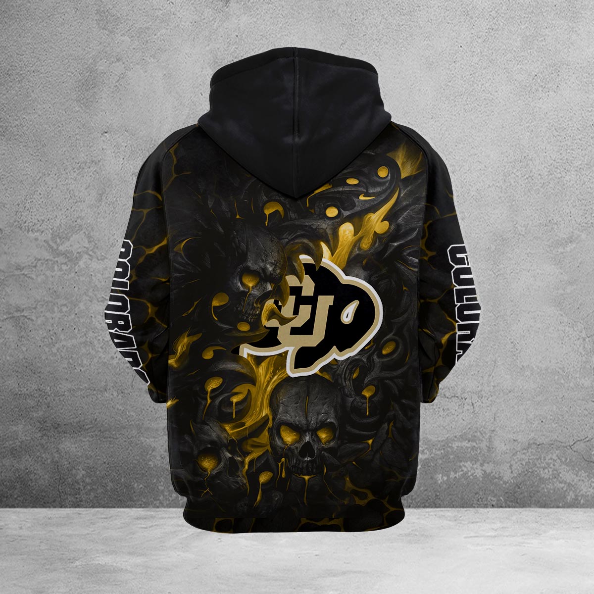Sportswearmerch Colorado Buffaloes NCAA Lava Skull Hoodie For Fan