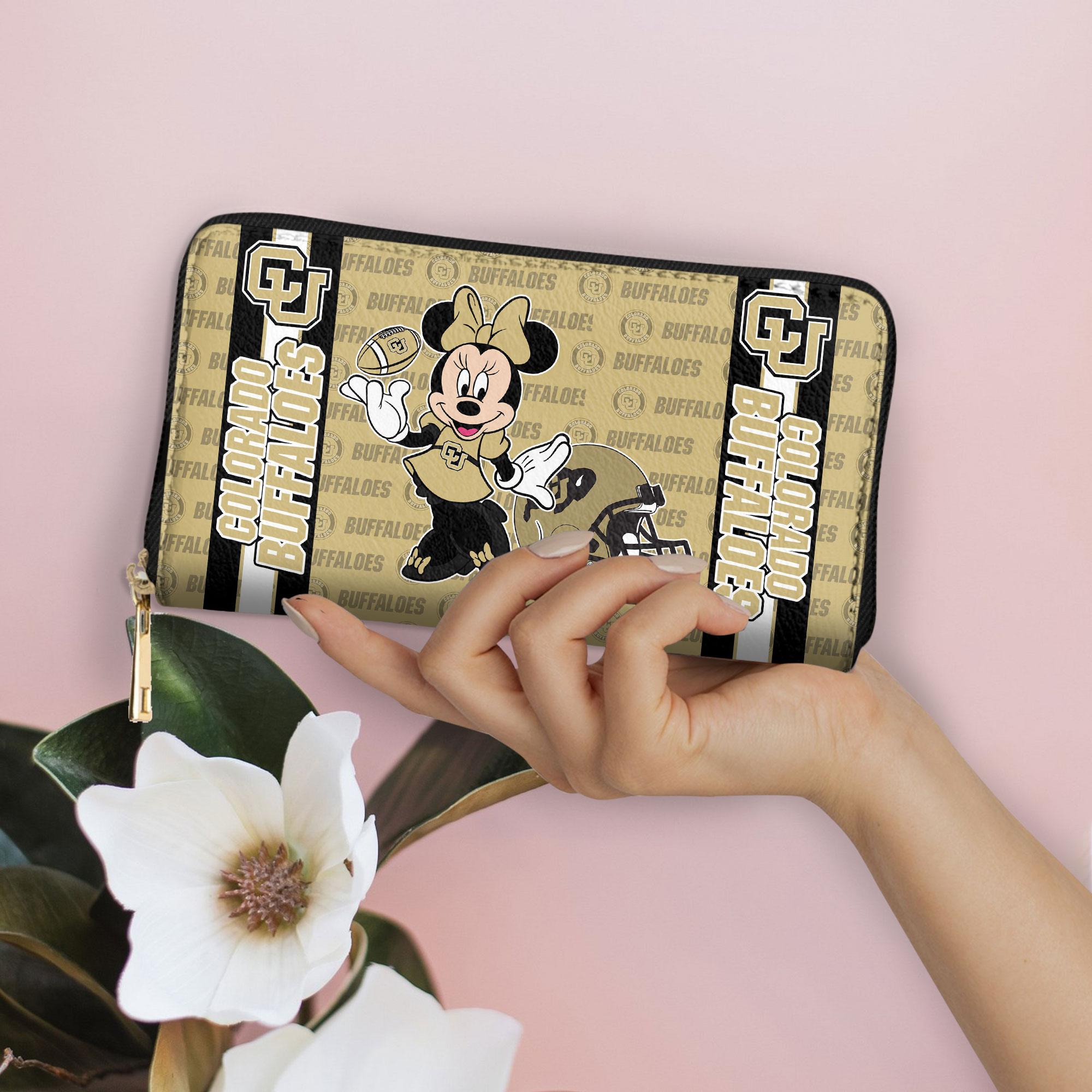 Sportswearmerch Colorado Buffaloes NCAA x Minnie Women Leather Handbag For Fan