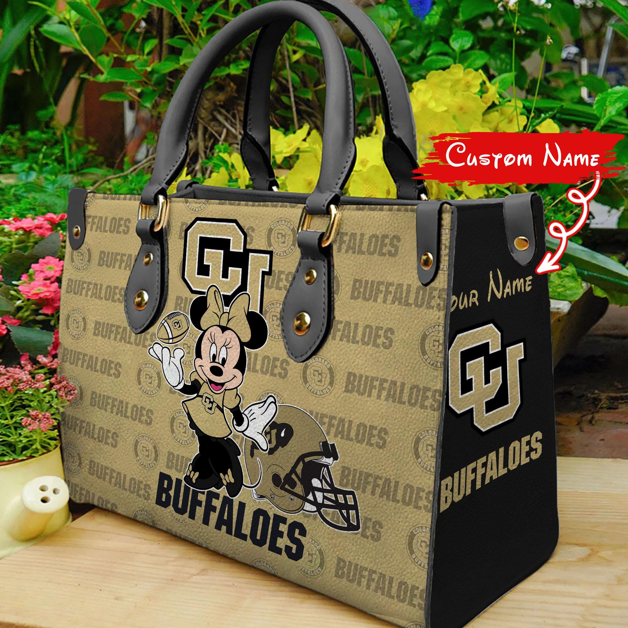 Sportswearmerch Colorado Buffaloes NCAA x Minnie Women Leather Handbag For Fan