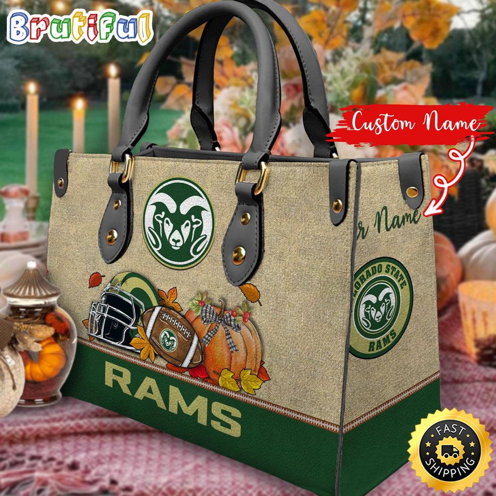 Sportswearmerch Colorado State Rams NCAA Autumn Leather Handbag For Fan