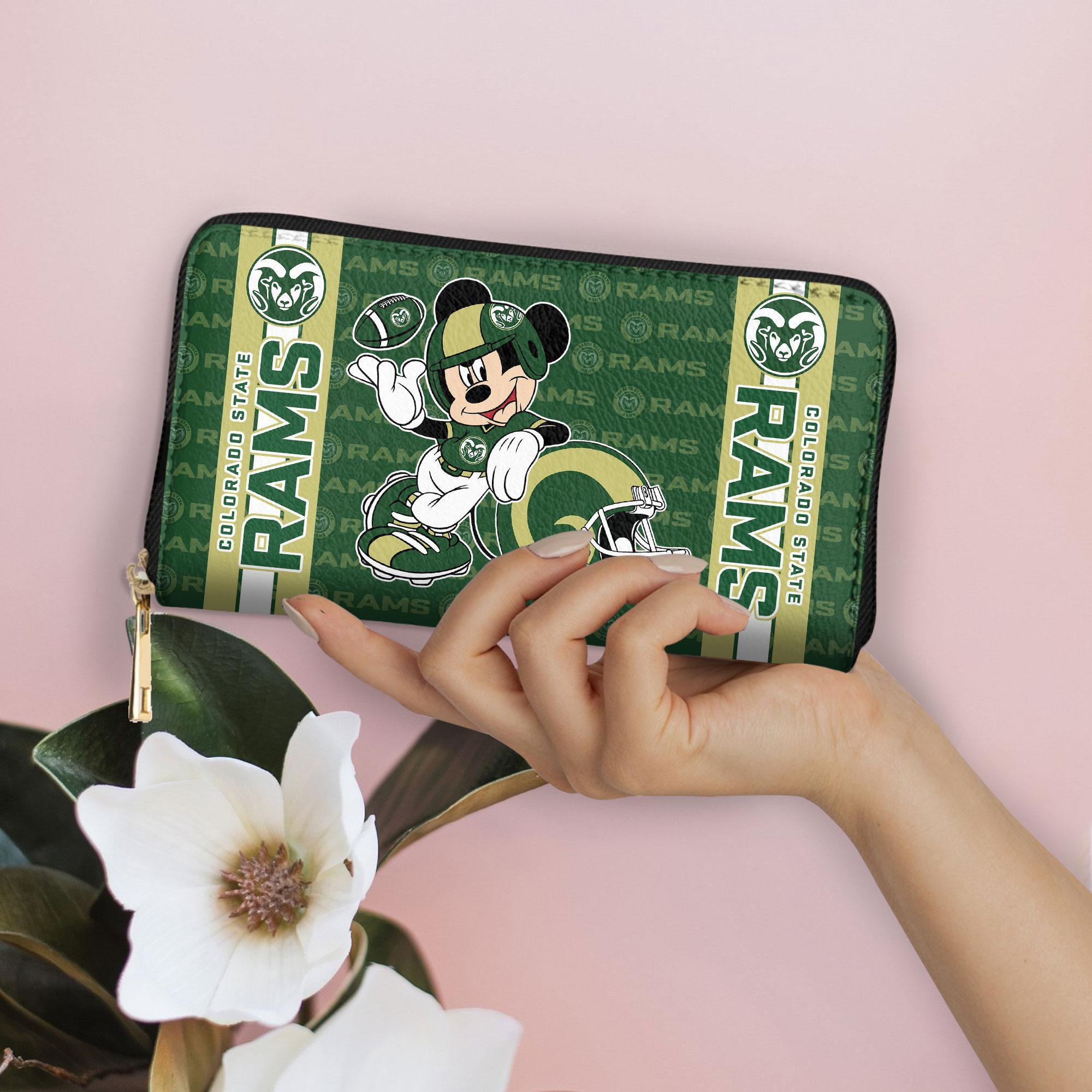 Sportswearmerch Colorado State Rams NCAA x Mickey Women Leather Handbag For Fan