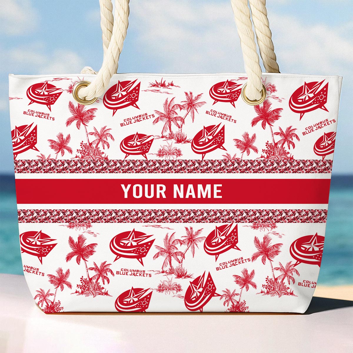 Sportswearmerch Columbus Blue Jackets NHL Beach Bag For Fan