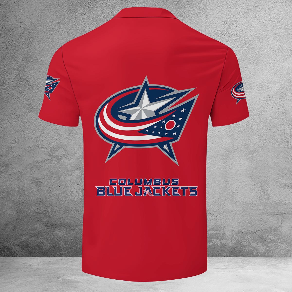 Sportswearmerch Columbus Blue Jackets NHL Lapel Zip Polo Shirt For Fan