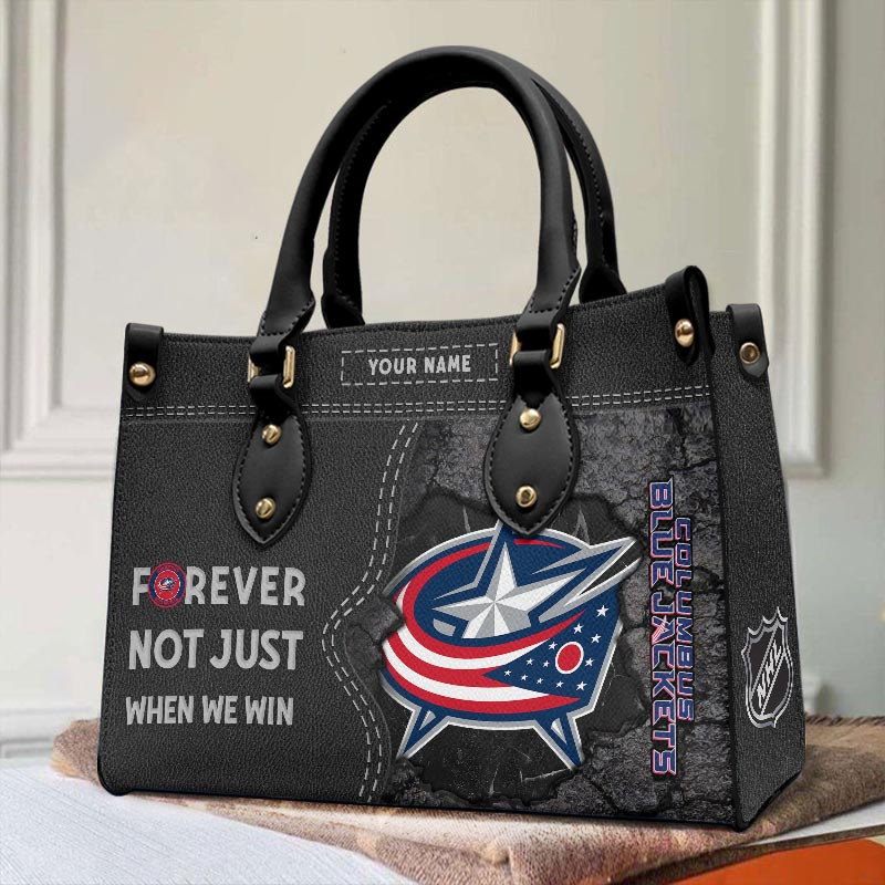 Sportswearmerch Columbus Blue Jackets NHL Leather Handbag For Fan