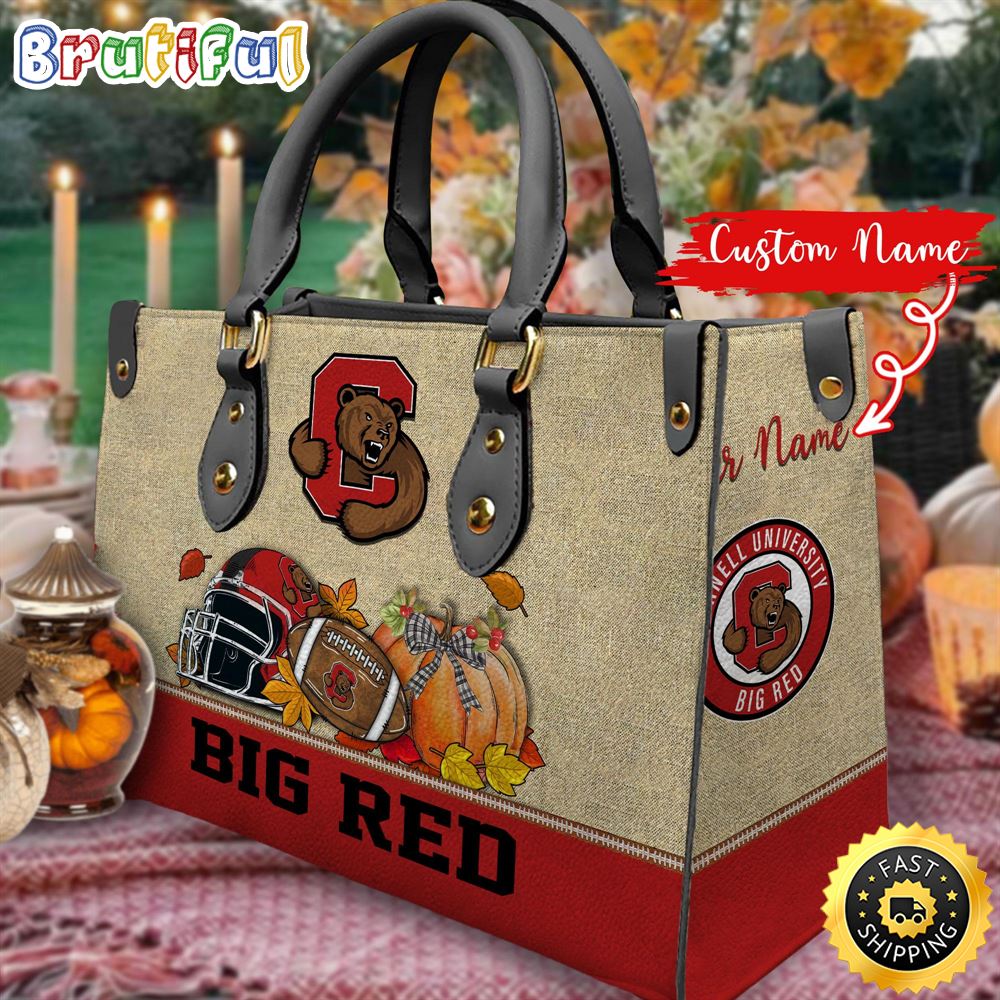 Sportswearmerch Cornell Big Red NCAA Autumn Leather Handbag For Fan