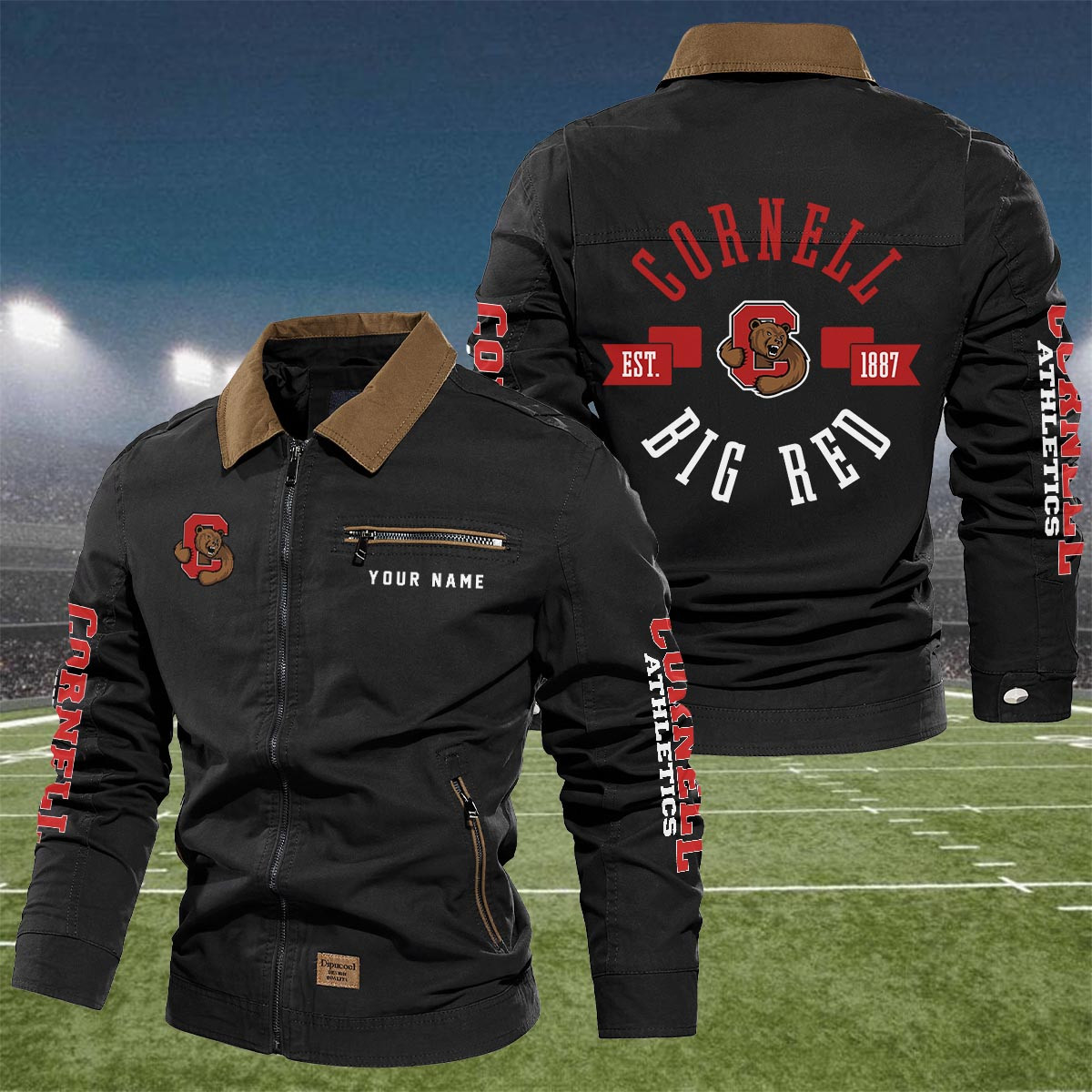 Sportswearmerch Cornell Big Red NCAA Lapel Jacket For Fan
