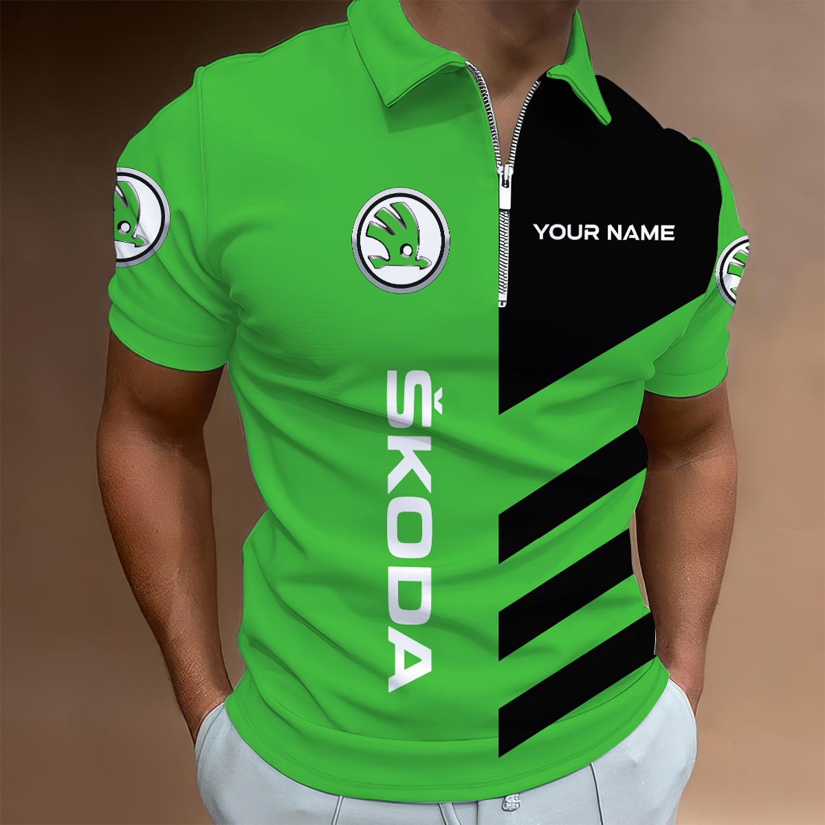 Sportswearmerch Cornell Big Red NCAA Lapel Zip Polo Shirt For Fan