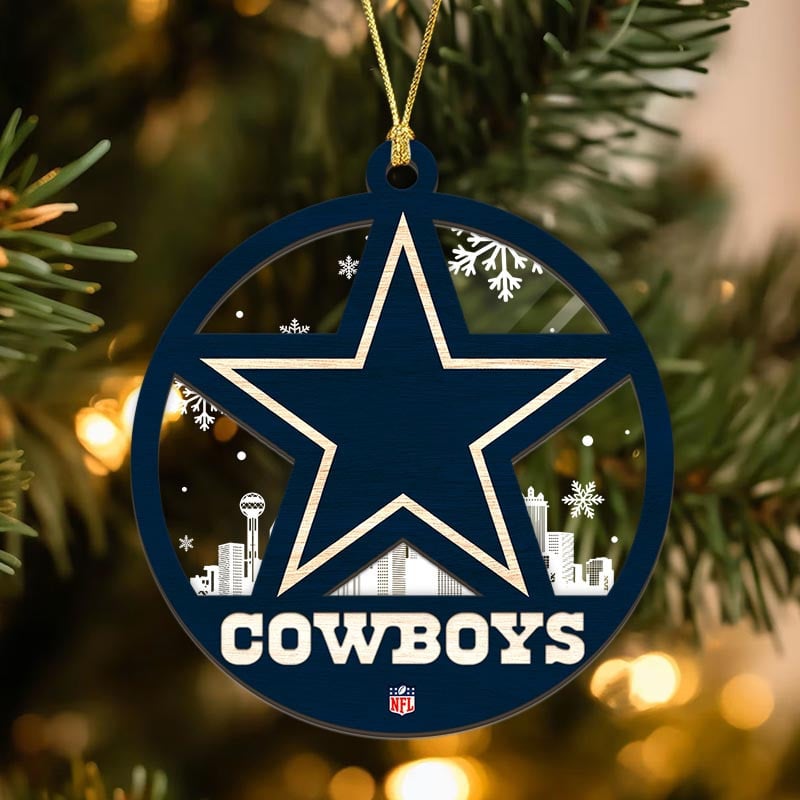 Sportswearmerch Dallas Cowboys NFL Acrylic Mix Wooden Ornament Gift For Fans
