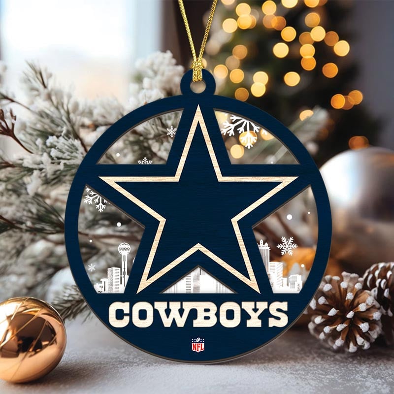 Sportswearmerch Dallas Cowboys NFL Acrylic Mix Wooden Ornament Gift For Fans