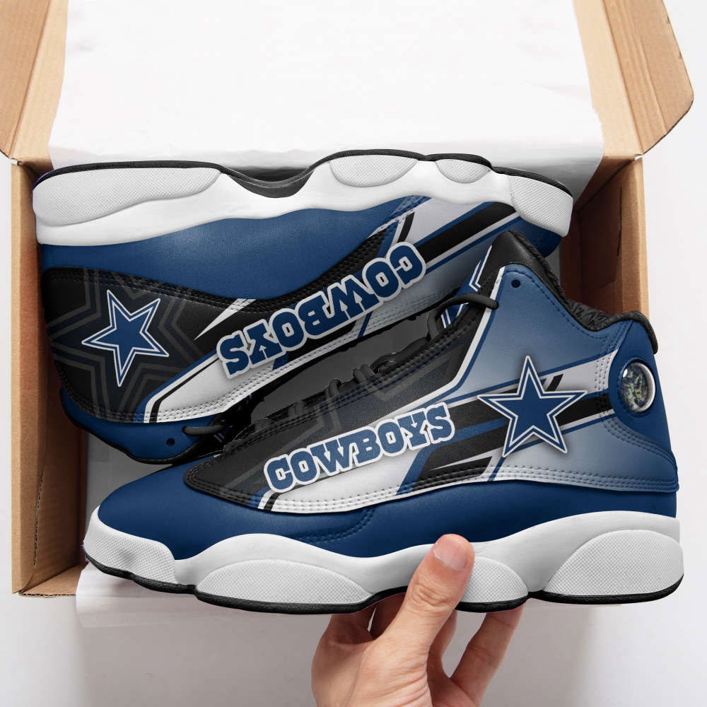 Sportswearmerch Dallas Cowboys NFL AJ13 Sneakers Shoes For Men And Women
