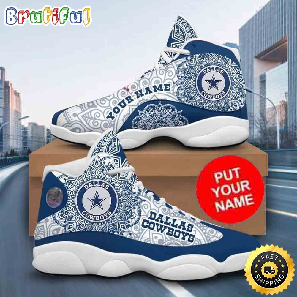 Sportswearmerch Dallas Cowboys NFL AJ13 Sneakers Shoes For Men And Women
