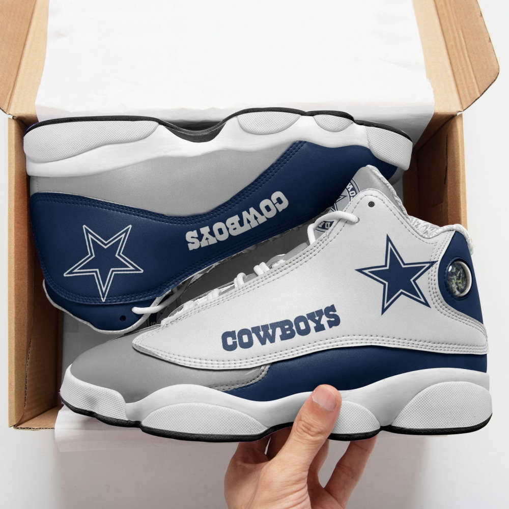 Sportswearmerch Dallas Cowboys NFL AJ13 Sneakers Shoes For Men And Women