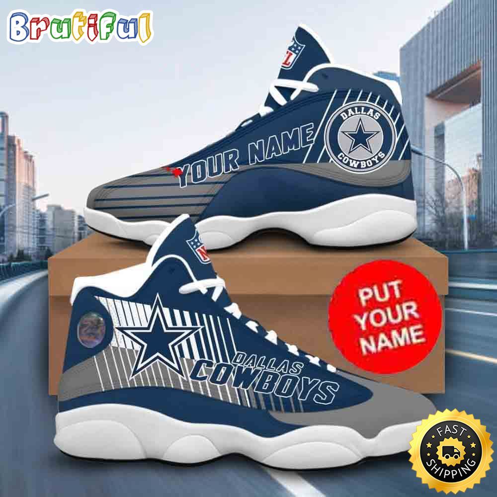 Sportswearmerch Dallas Cowboys NFL AJ13 Sneakers Shoes For Men And Women