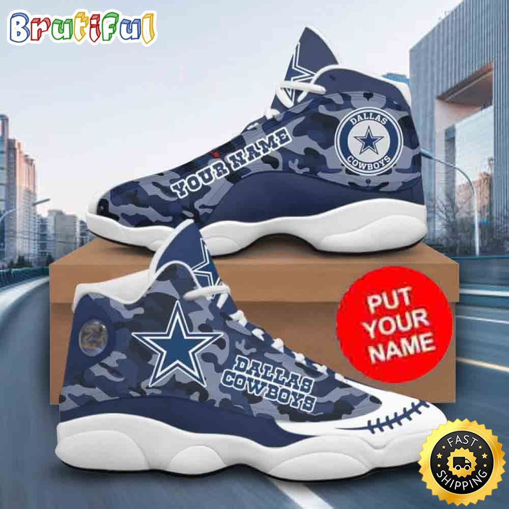 Sportswearmerch Dallas Cowboys NFL AJ13 Sneakers Shoes For Men And Women