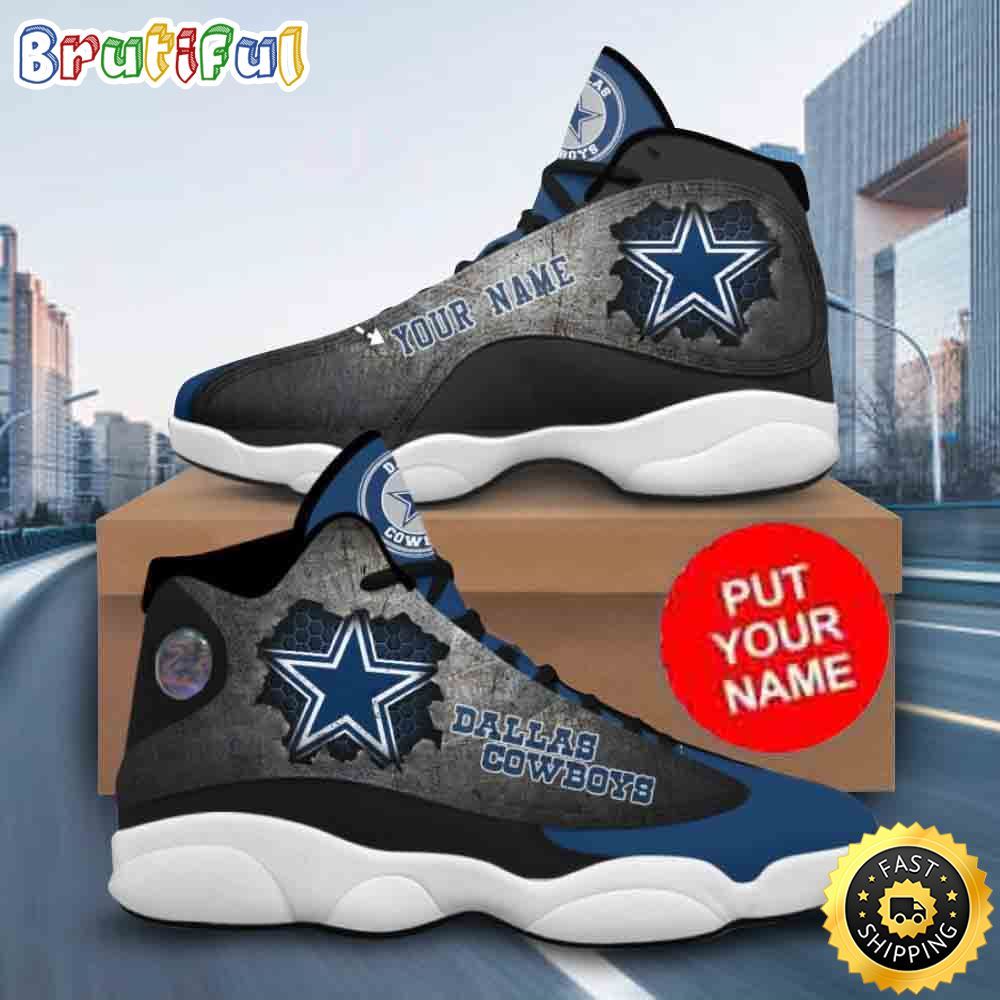Sportswearmerch Dallas Cowboys NFL AJ13 Sneakers Shoes For Men And Women