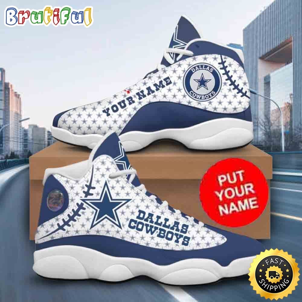 Sportswearmerch Dallas Cowboys NFL AJ13 Sneakers Shoes For Men And Women