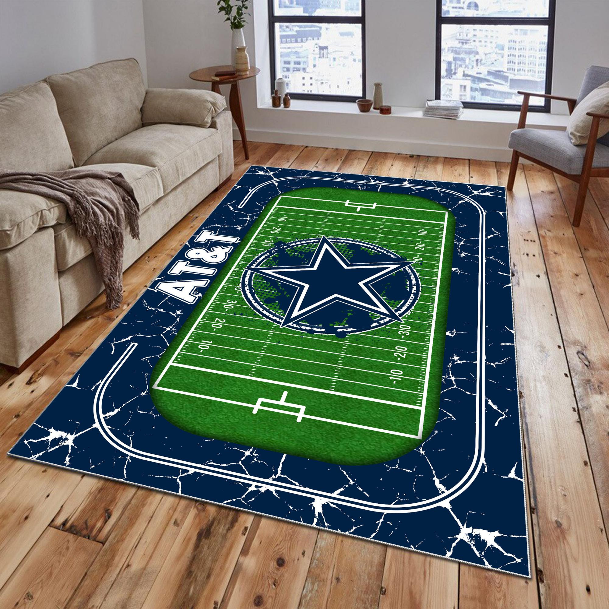 Sportswearmerch Dallas Cowboys NFL Area Rug For Fan
