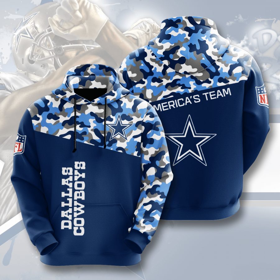 Sportswearmerch Dallas Cowboys NFL Camo Personalized Hoodie For Fan
