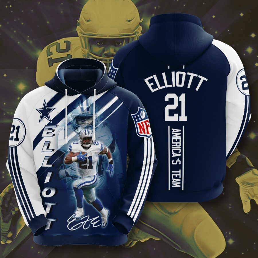 Sportswearmerch Dallas Cowboys NFL Ezekiel Elliott Personalized Hoodie For Fan