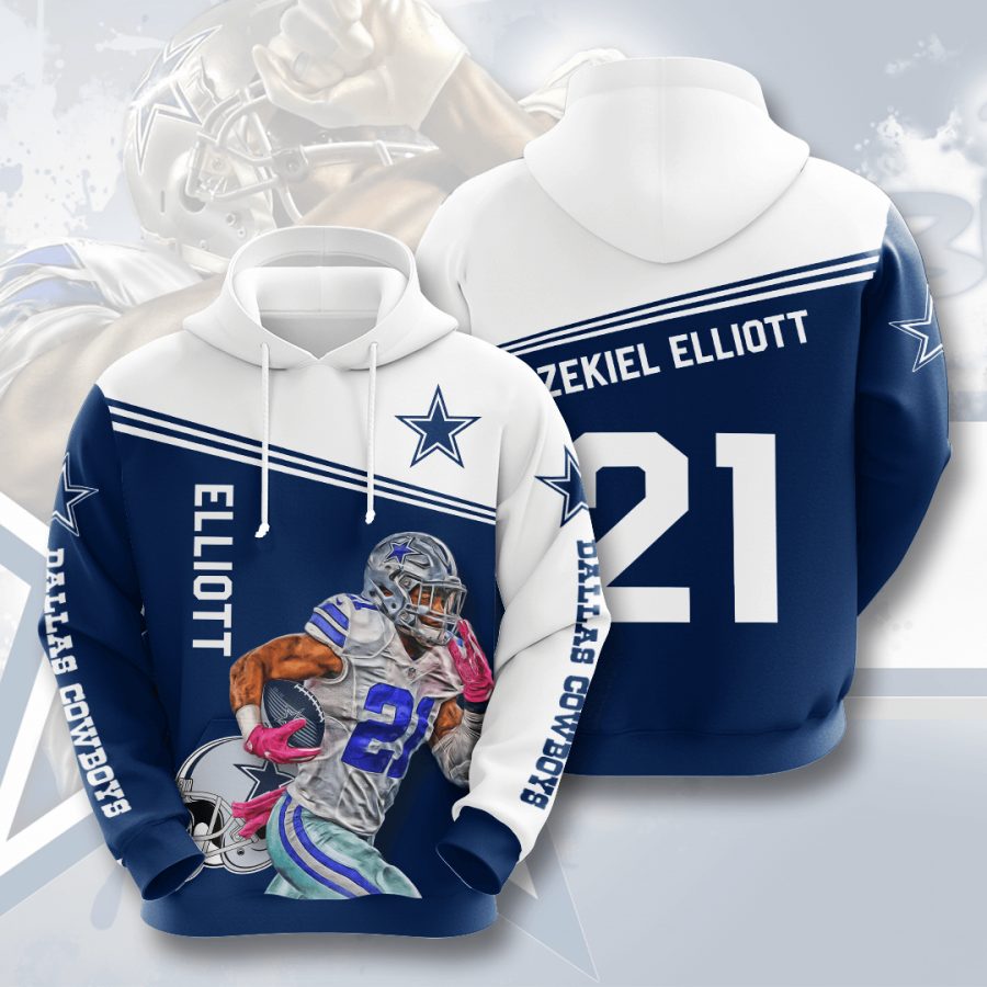 Sportswearmerch Dallas Cowboys NFL Ezekiel Elliott Personalized Hoodie For Fan