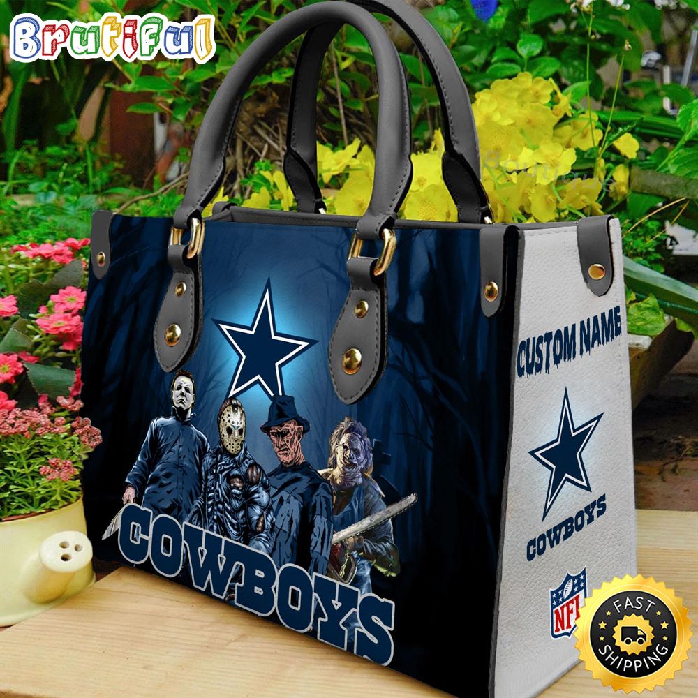 Sportswearmerch Dallas Cowboys NFL Halloween Leather Handbag For Fan