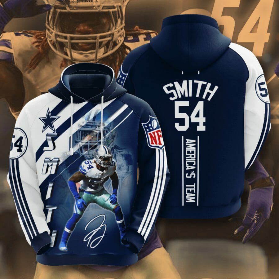 Sportswearmerch Dallas Cowboys NFL Jaylon Smith Personalized Hoodie For Fan