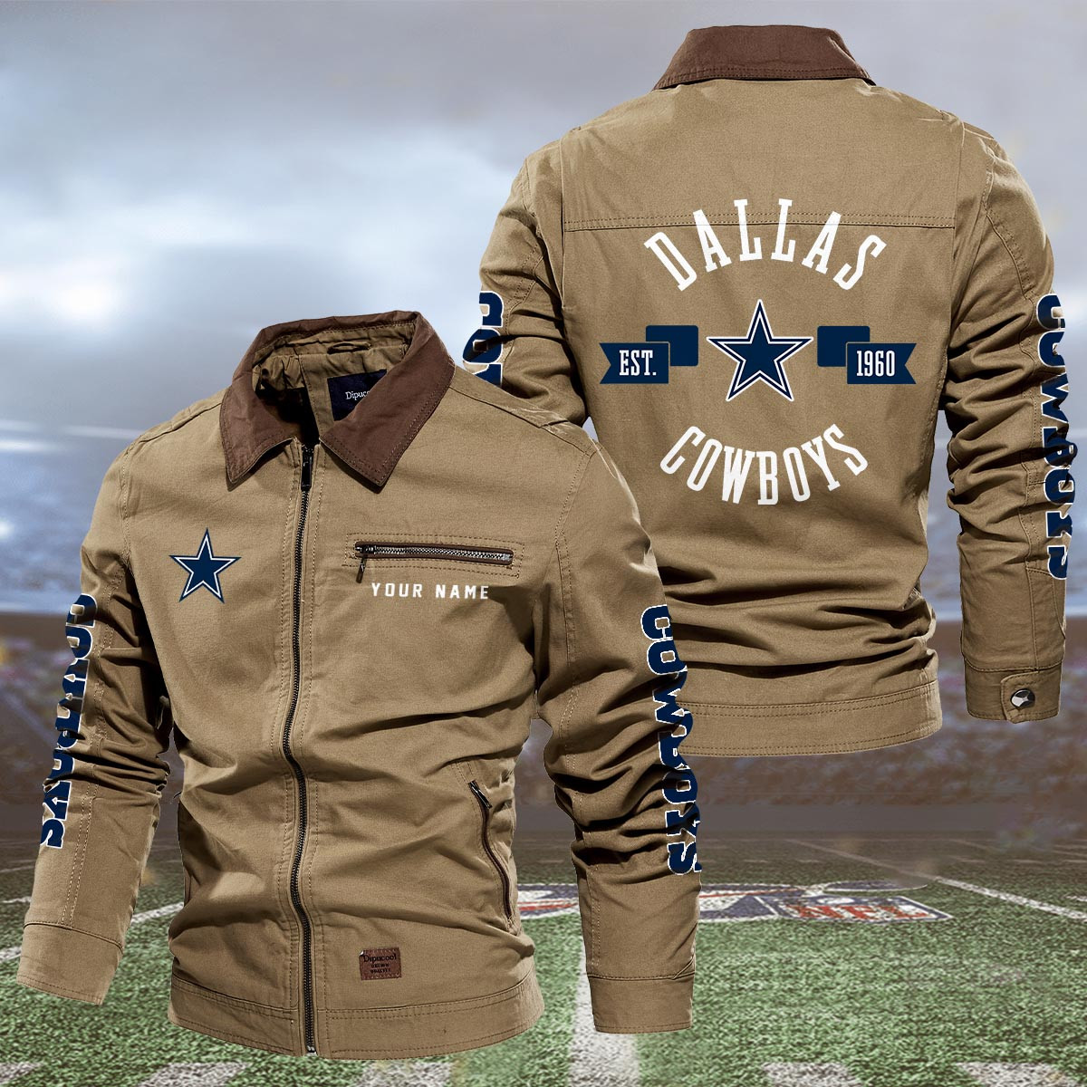 Sportswearmerch Dallas Cowboys NFL Lapel Jacket For Fan