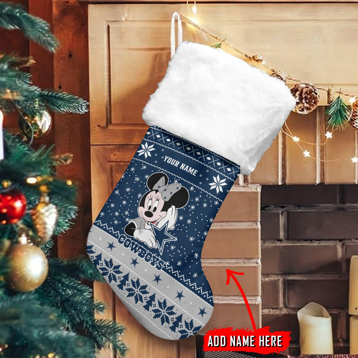 Sportswearmerch Dallas Cowboys NFL Personalized Christmas Socks For Fan