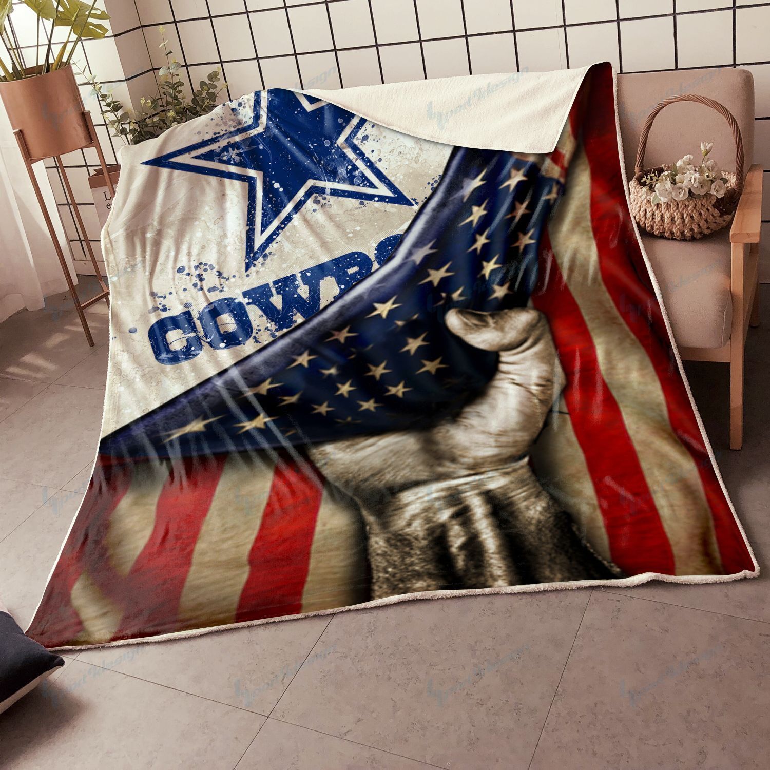 Sportswearmerch Dallas Cowboys NFL Premium Quilt Blanket Blanket For Fan