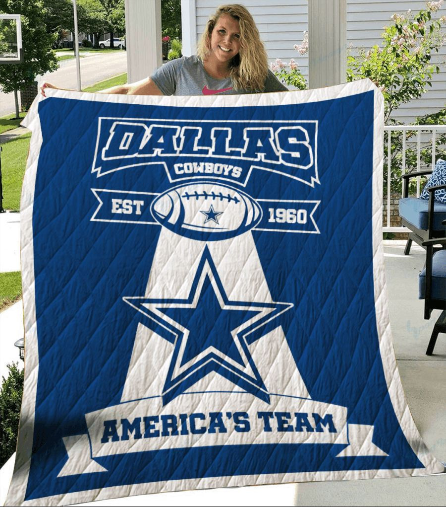 Sportswearmerch Dallas Cowboys NFL Quilt Blanket Blanket For Fan