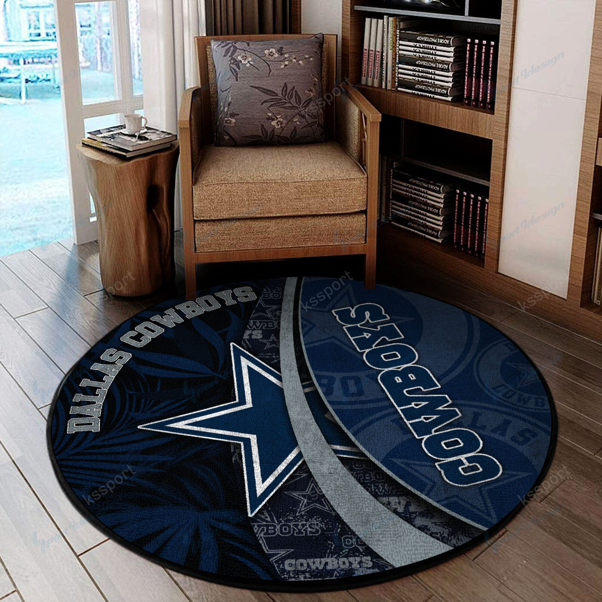 Sportswearmerch Dallas Cowboys NFL Round Rug For Fan