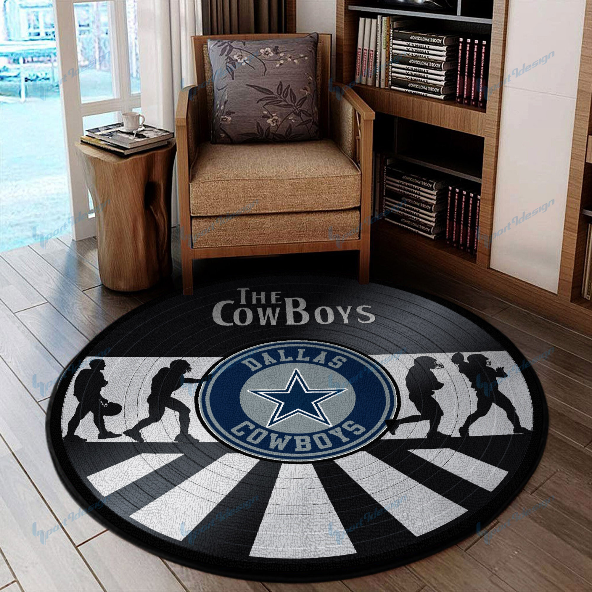 Sportswearmerch Dallas Cowboys NFL Round Rug For Fan