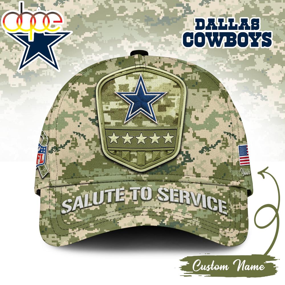 Sportswearmerch Dallas Cowboys NFL Salute To Service Classic Cap For Fan