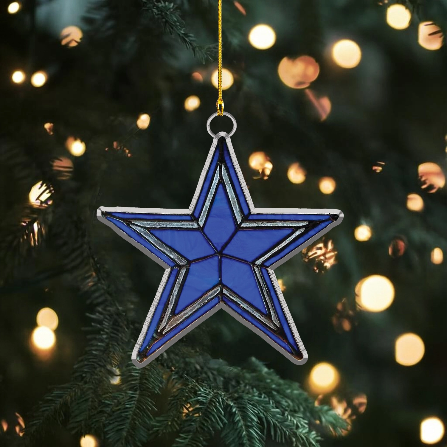 Sportswearmerch Dallas Cowboys NFL x Christmas Acrylic Ornament Gift For Fans