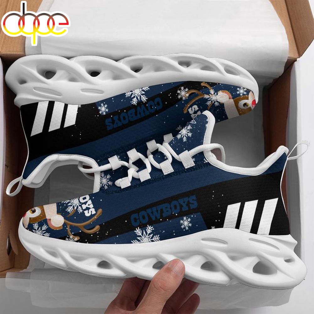 Sportswearmerch Dallas Cowboys NFL X-max Reindeer Christmas Max Soul Shoes Sneakers For Men And Women