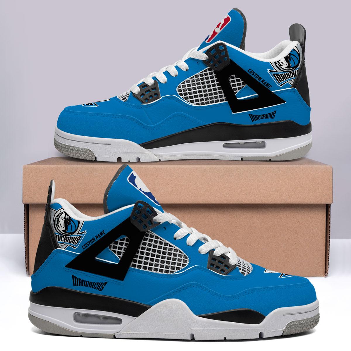 Sportswearmerch Dallas Mavericks NBA Air Jordan 4 SnAJ4 Sneakers Shoes For Men And Women