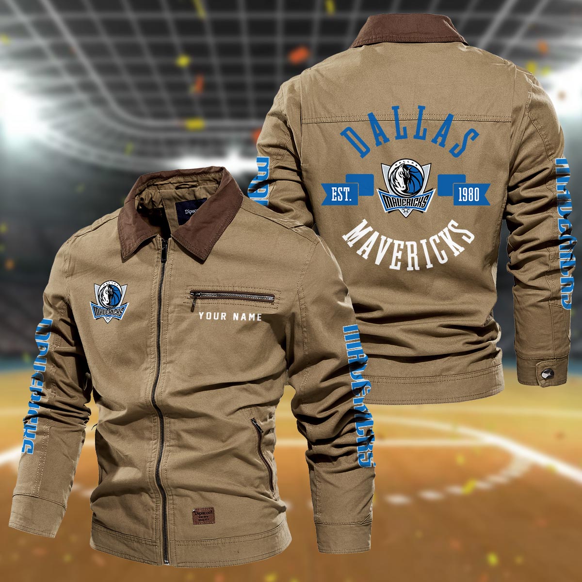 Sportswearmerch Dallas Mavericks NBA Lapel Jacket For Fan