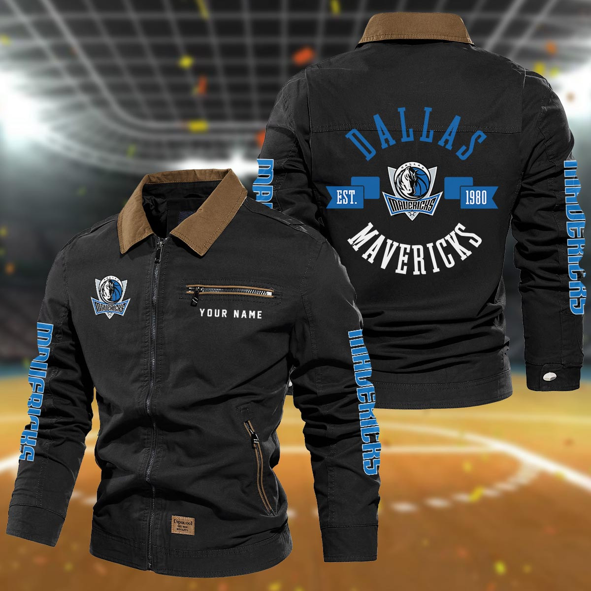 Sportswearmerch Dallas Mavericks NBA Lapel Jacket For Fan