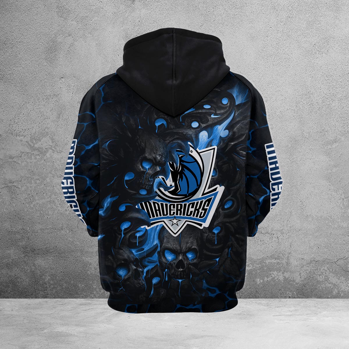 Sportswearmerch Dallas Mavericks NBA Lava Skull Hoodie For Fan