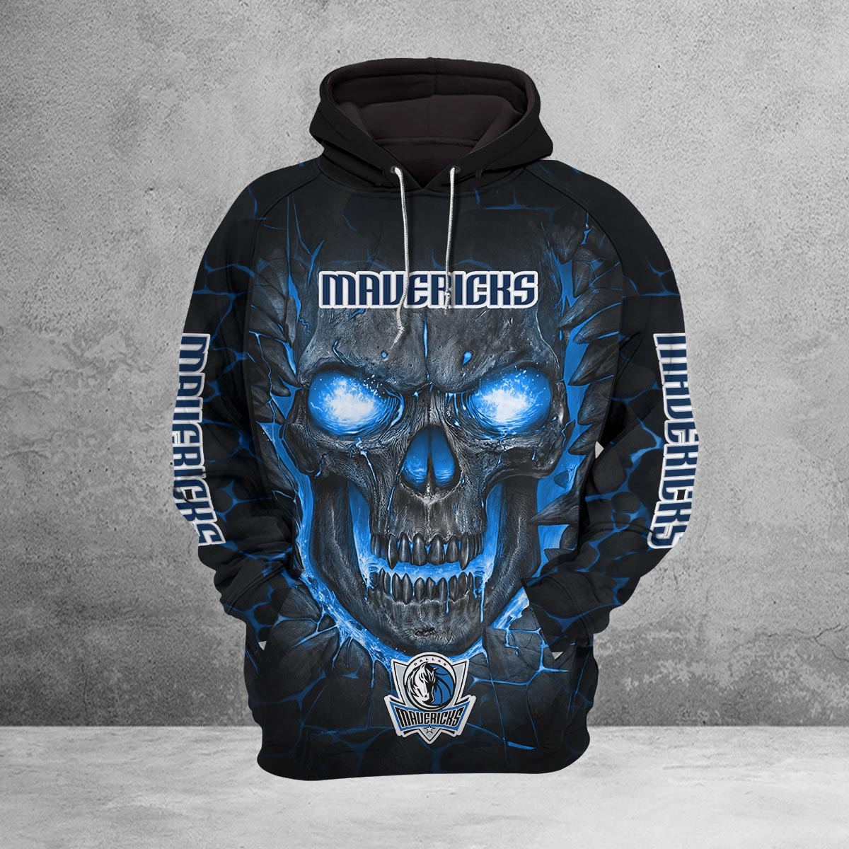 Sportswearmerch Dallas Mavericks NBA Lava Skull Hoodie For Fan
