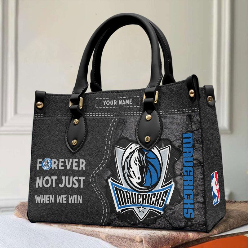 Sportswearmerch Dallas Mavericks NBA Leather Handbag For Fan