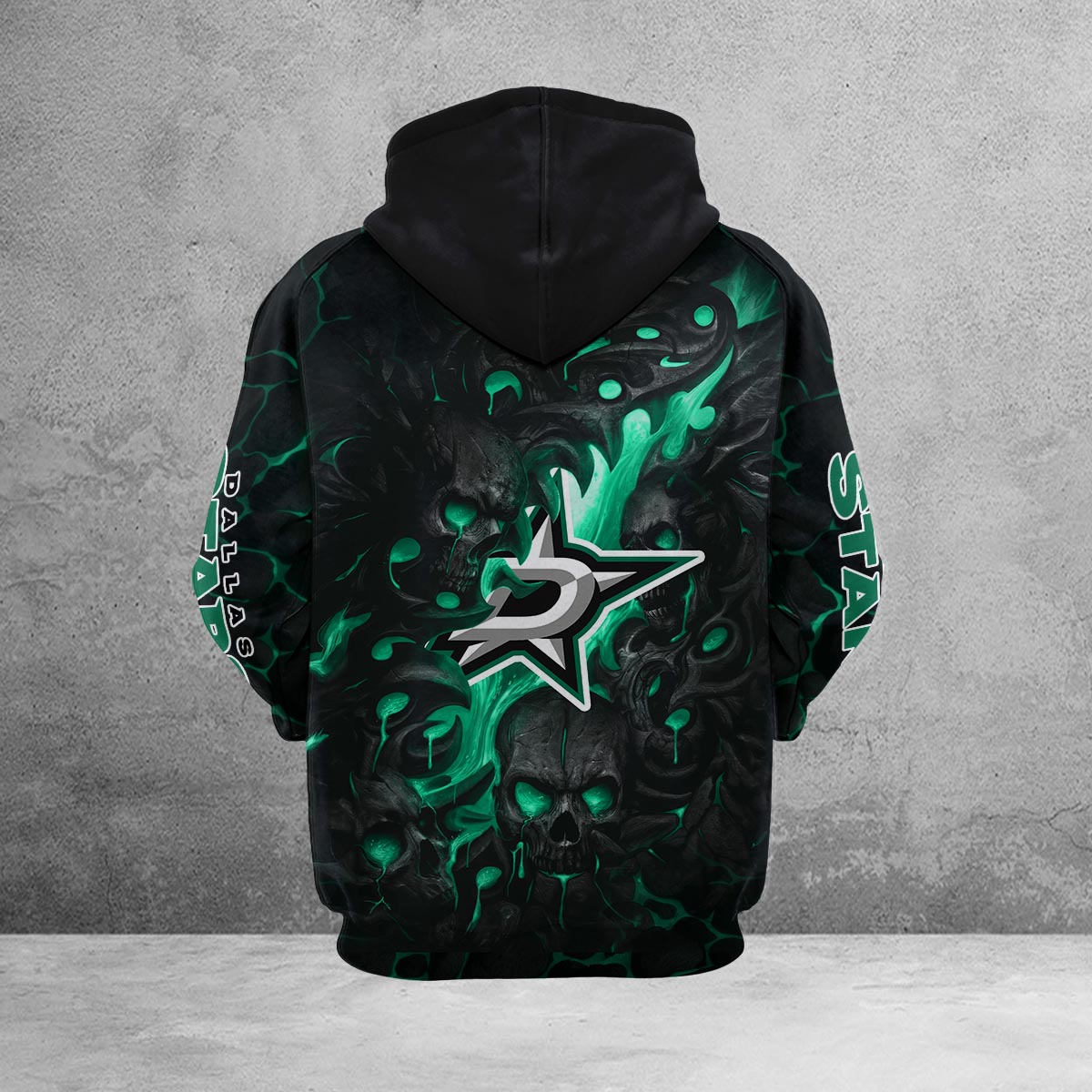 Sportswearmerch Dallas Stars Lava NHL Skull Hoodie For Fan