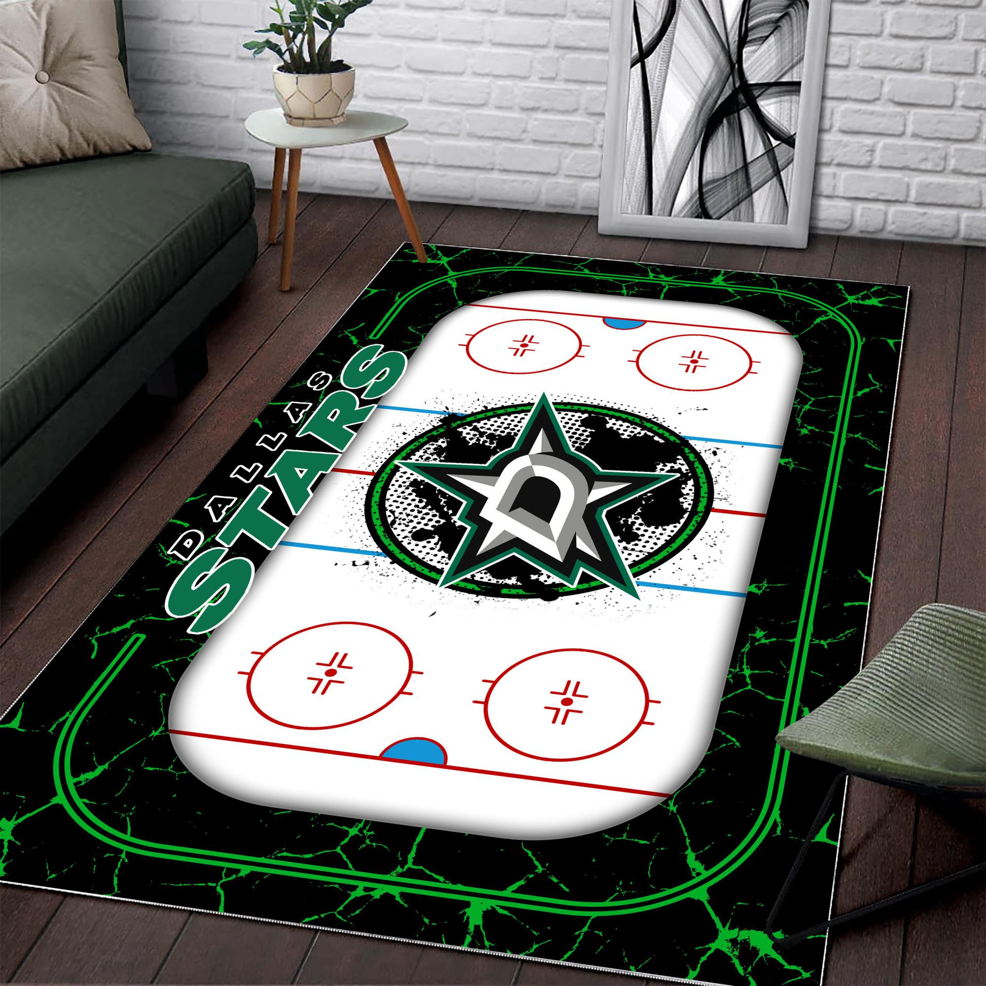 Sportswearmerch Dallas Stars NHL Area Rug For Fan