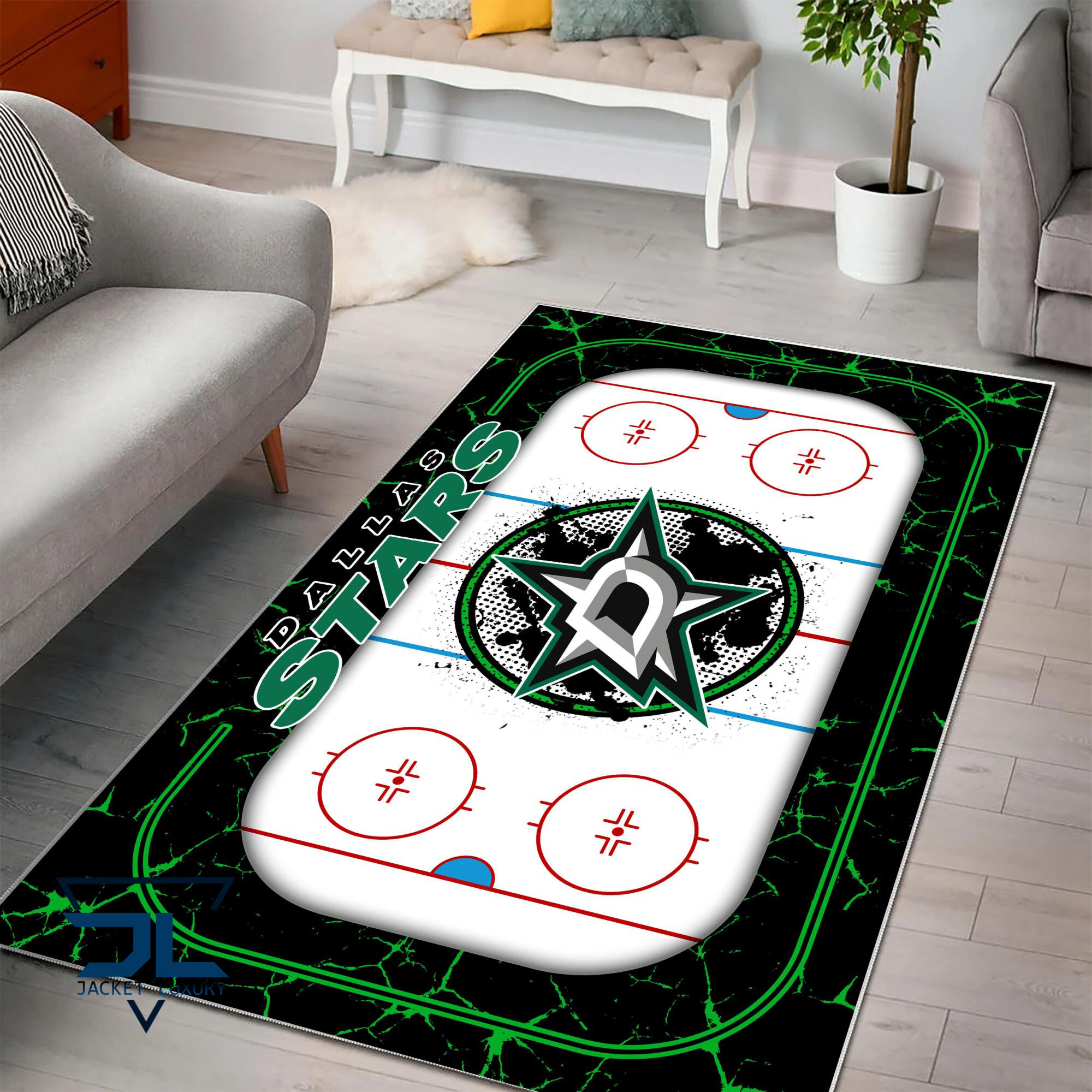 Sportswearmerch Dallas Stars NHL Area Rug For Fan
